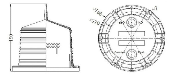 Solar Powered Aviation Obstruction Light